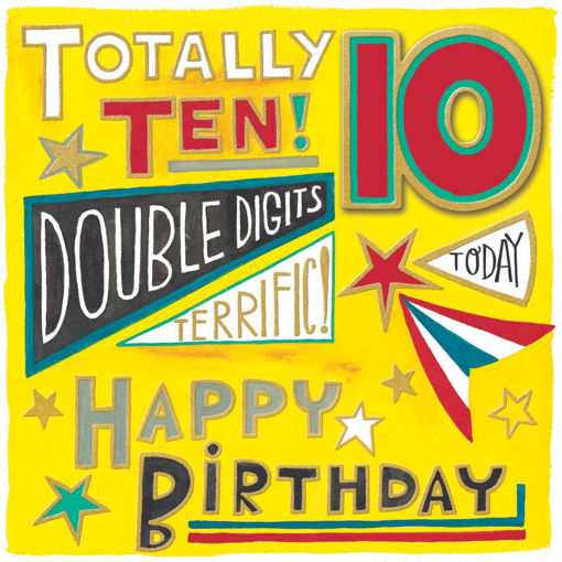 Picture of DOUBLE DIGITS 10TH BIRTHDAY CARD